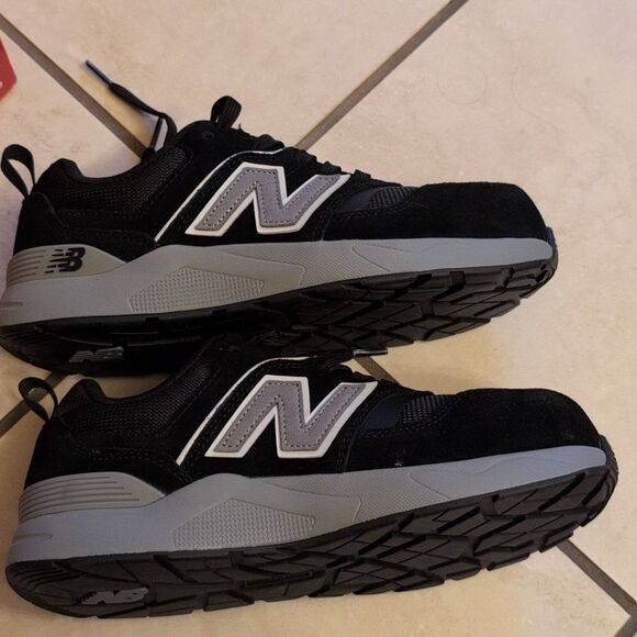 NWT New Balance Elite Lite Sneaker Composite Toe Work Shoe Black / Rose Size 7.5 - Picture 9 of 10